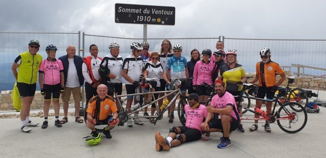  La Staarp et nos amis Belge au sommet du Ventoux &copy;staarp