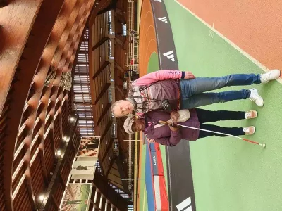 Carole et Patrick sur la piste athlétisme